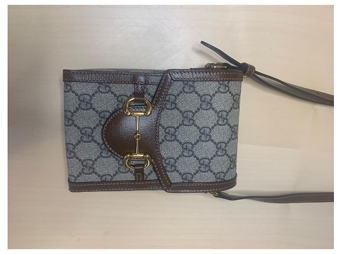 Horsebit 1955 Clutch Gucci 1955 Horsebit beige in tessuto - vista 6