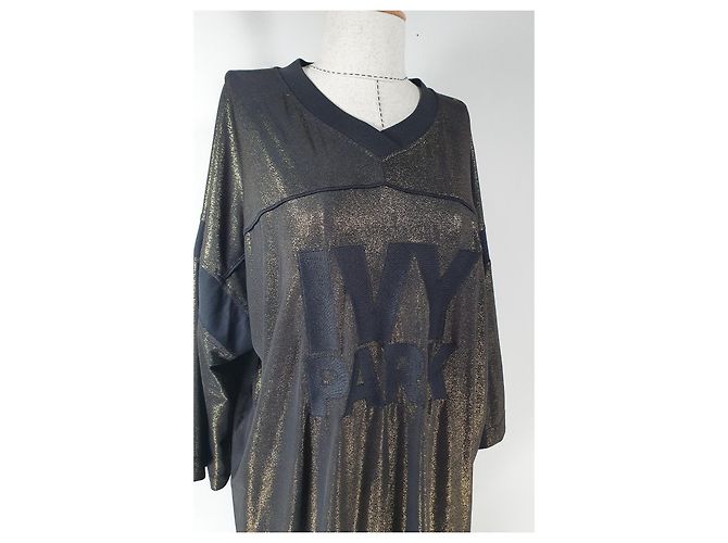Autre Marque Abito Ivy Park Nero e Oro XL D'oro - vista 2