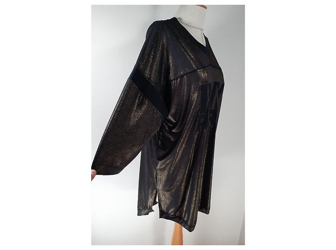 Autre Marque Abito Ivy Park Nero e Oro XL D'oro - vista 3