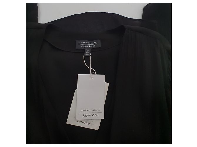 & Other Stories Blusa de Viscosa Negra Negro - vista 5