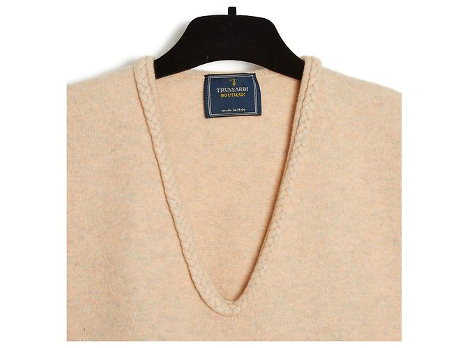 Trussardi PINK WOOL PONCHO EN38 - view 3