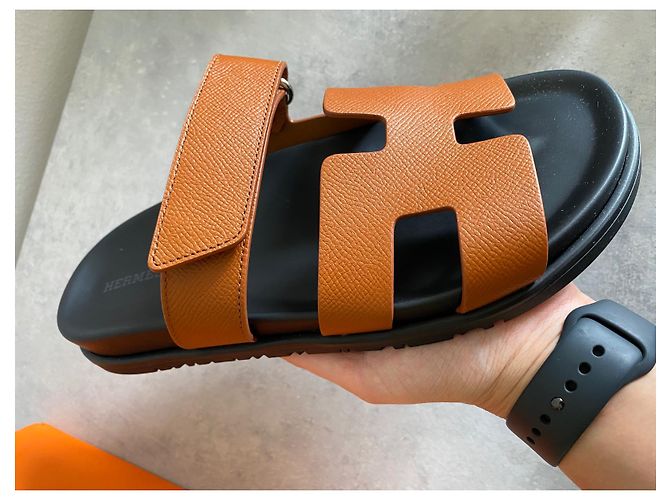 Oran Sandali Hermès Chypre di dimensioni  38.5 Marrone - vista 3