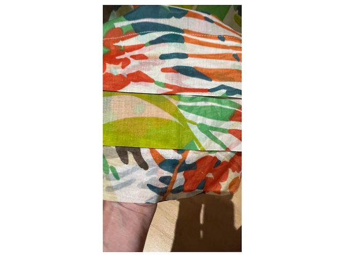 Abito lungo Bensimon in cotone multicolore - vista 6