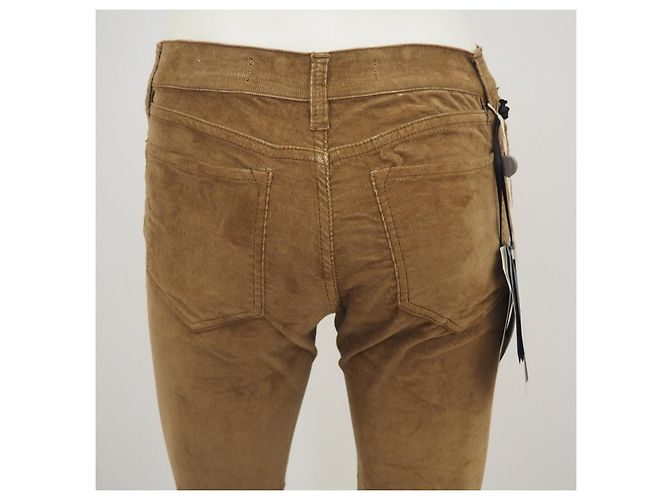 Pinko coudroy jeans slim in taglia beige28 - vista 4