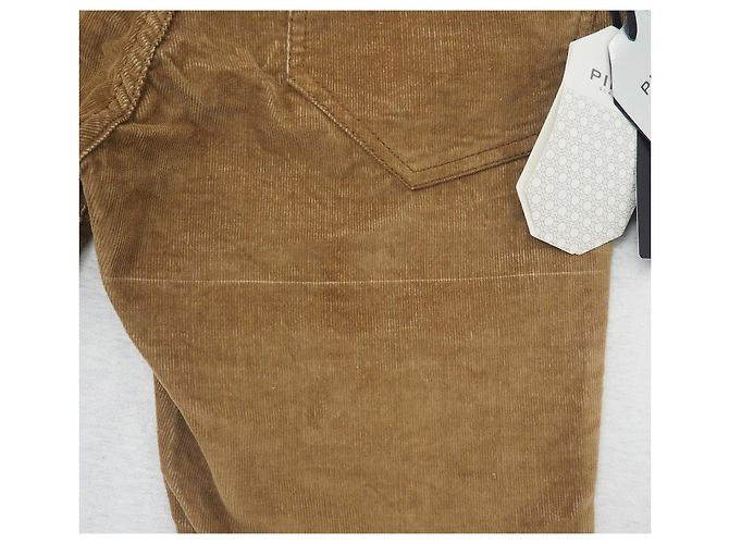 Pinko coudroy jeans slim in taglia beige28 - vista 5