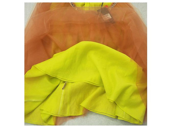 Falda de malla amarillo coral de Maison Scotch & Soda - vista 11