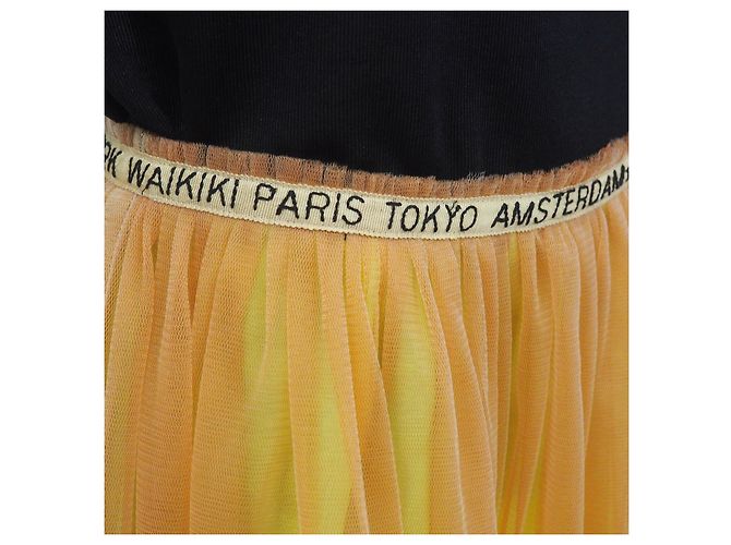Falda de malla amarillo coral de Maison Scotch & Soda - vista 7