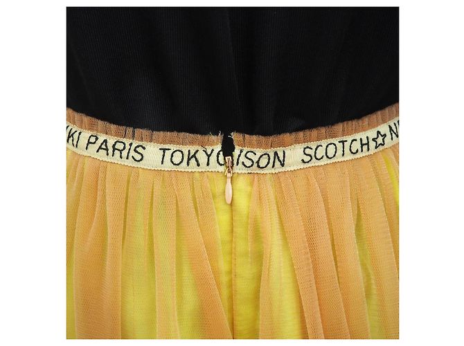 Falda de malla amarillo coral de Maison Scotch & Soda - vista 8