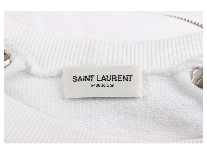 sudadera Saint Laurent. Blanco - vista 7