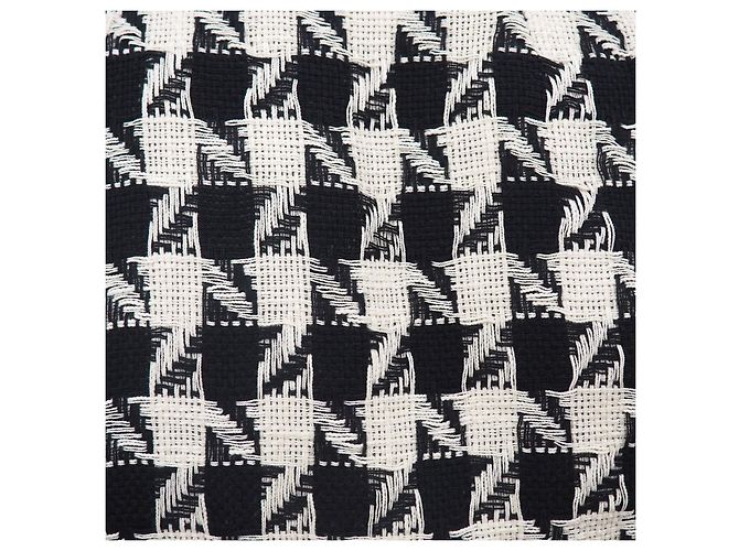 New York industrie Blazer Houndstooth de algodão em preto e branco S - vista 9