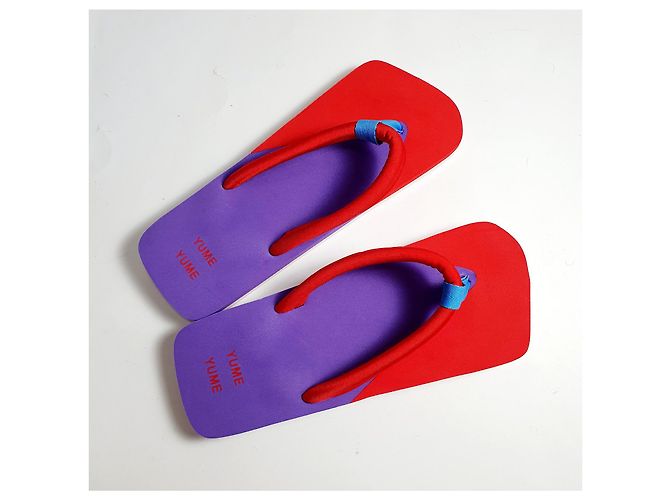 Autre Marque Infradito YUME YUME stile Geta Multicolore - vista 5
