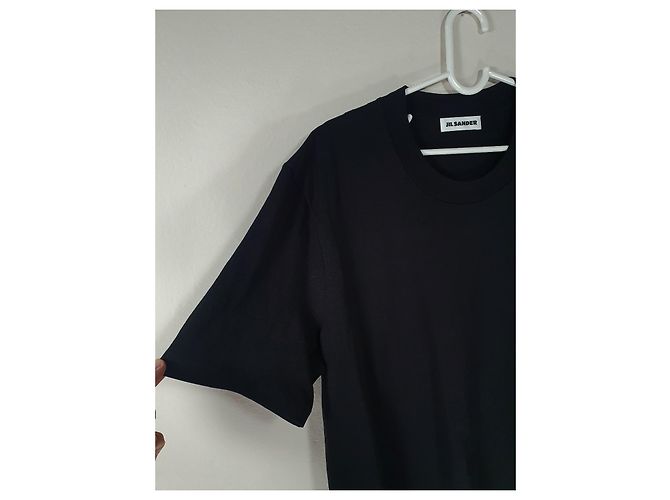 T-shirt Jil Sander nera in cotone Nero - vista 3