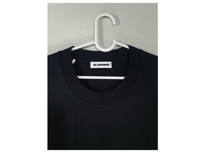 T-shirt Jil Sander nera in cotone Nero - vista 4
