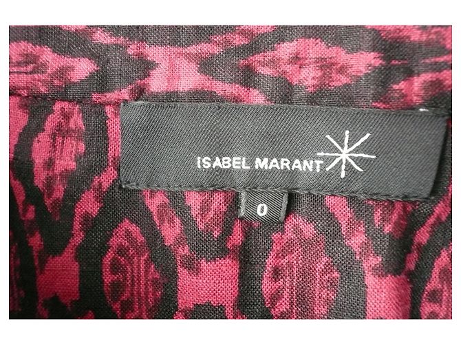 ISABEL MARANT ETOILE Minifalda de seda T0 Neuve Roja - vista 2
