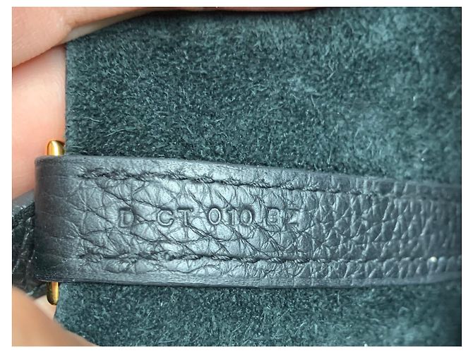 Borsa Hermès Picotin 22 in pelle Clemence nera Nero - vista 8