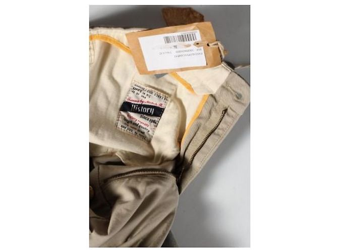 Pantalones History Repeats Beige de Algodón - vista 3