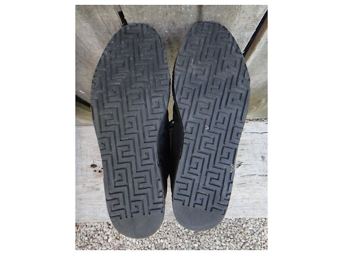 Sneakers Gucci nere in nylon e pelle 37 IT Nero - vista 6