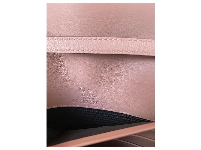 Borsa a tracolla Gucci Micro Guccissima in pelle rosa - vista 15