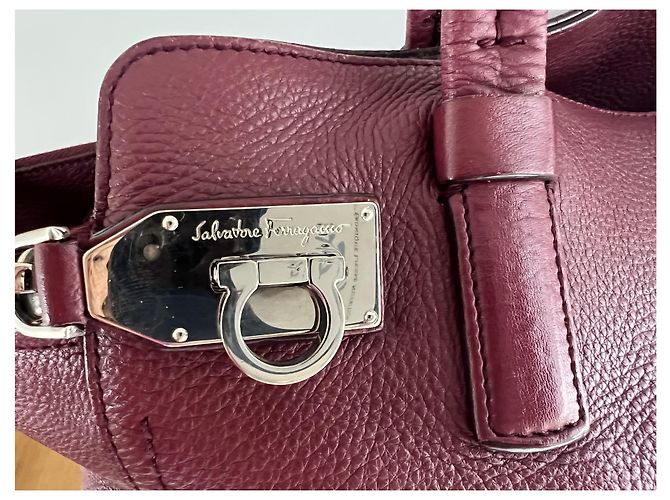 Salvatore Ferragamo Bolso grande Salvatore Ferragomo Burdeos - vista 3