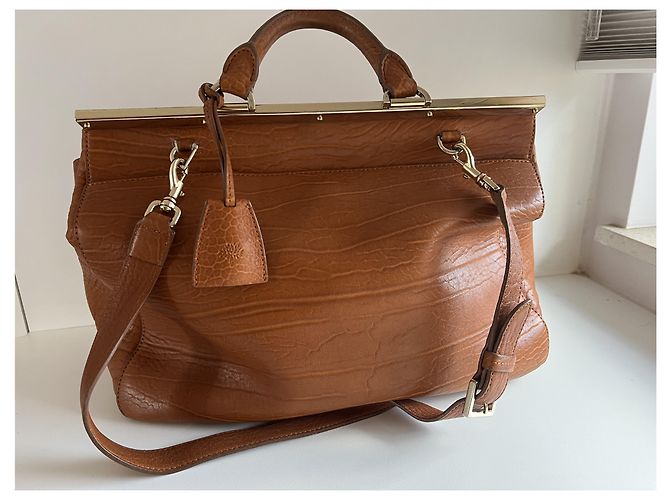 Borsa a mano Mulberry grande in ottime condizioni Marrone chiaro - vista 3