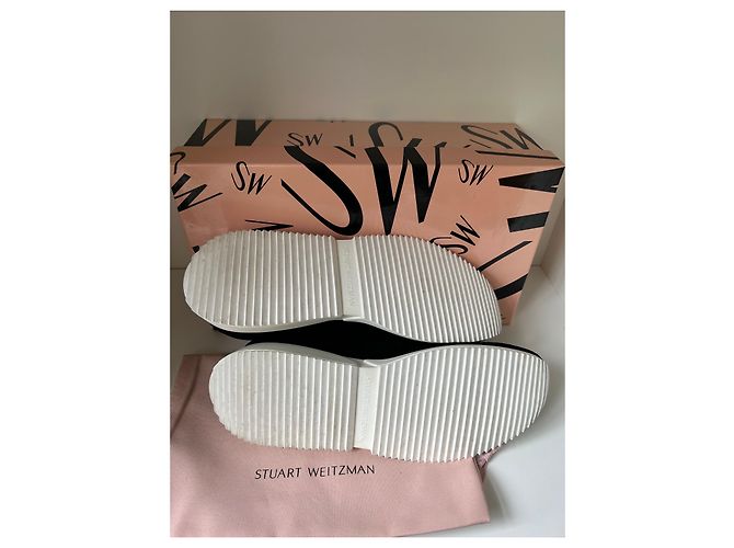 Stuart Weitzman Maxie Slip On Sneaker Schwarz Wildleder - Ansicht 6