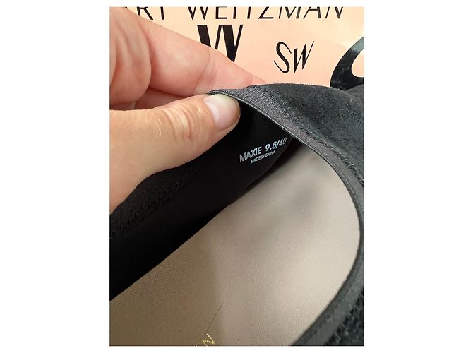 Stuart Weitzman Maxie Slip On Sneaker Schwarz Wildleder - Ansicht 7