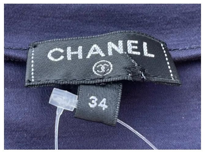 Camiseta Chanel Coco Paris Azul Marino Algodón - vista 4