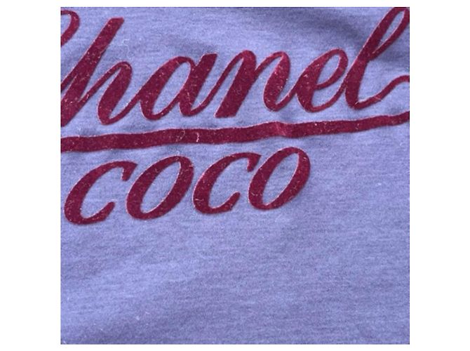 Camiseta Chanel Coco Paris Azul Marino Algodón - vista 6
