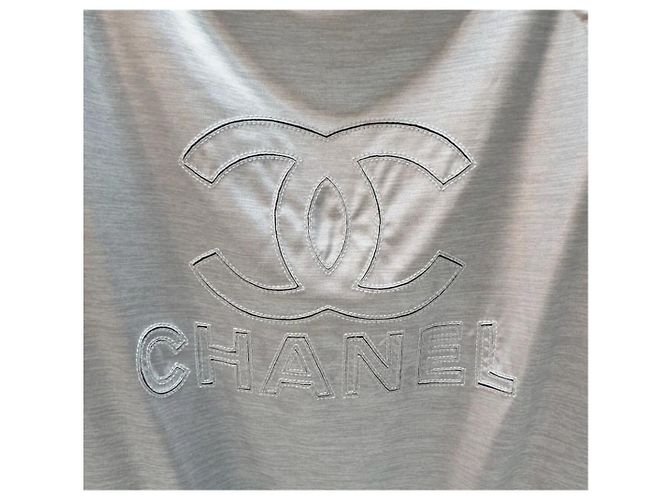 Terno Chanel Prata Logo Pant - vista 3