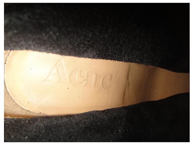 Acne Botines acné 40 Negro - vista 6
