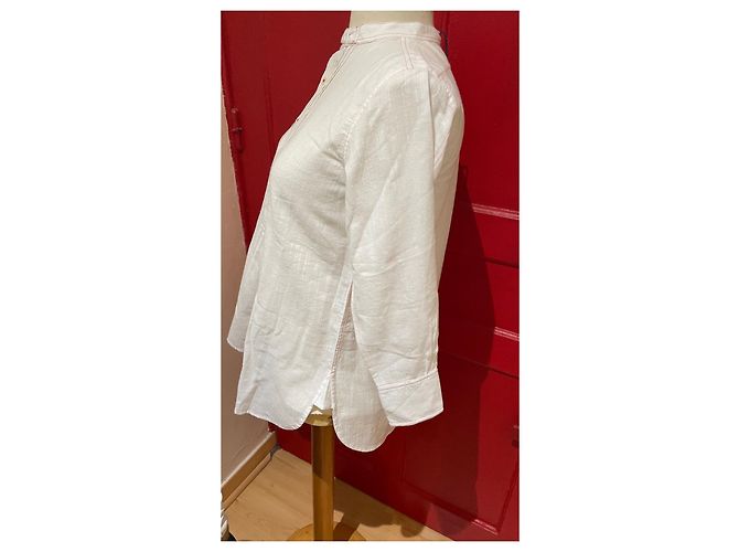 Camisa túnica Soeur de algodón blanco - vista 2