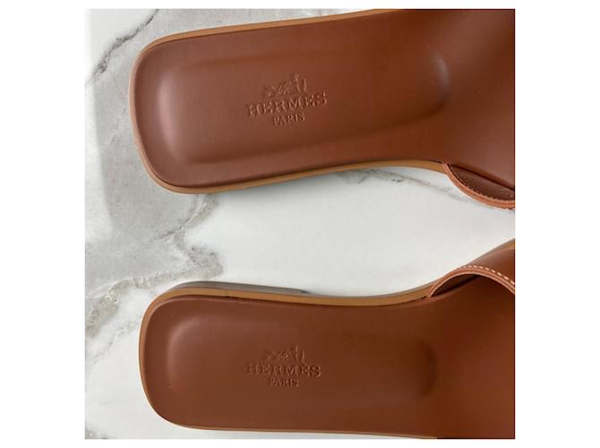 Sandali Hermès Oran Marrone - vista 10