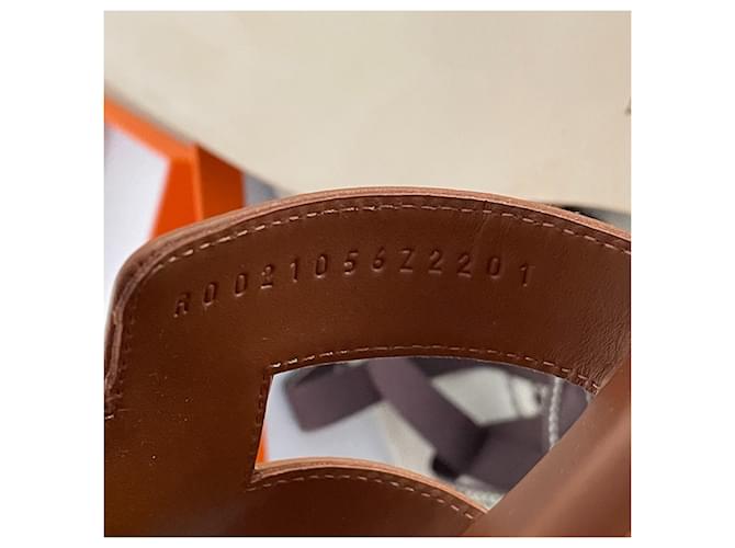 Sandali Hermès Oran Marrone - vista 13