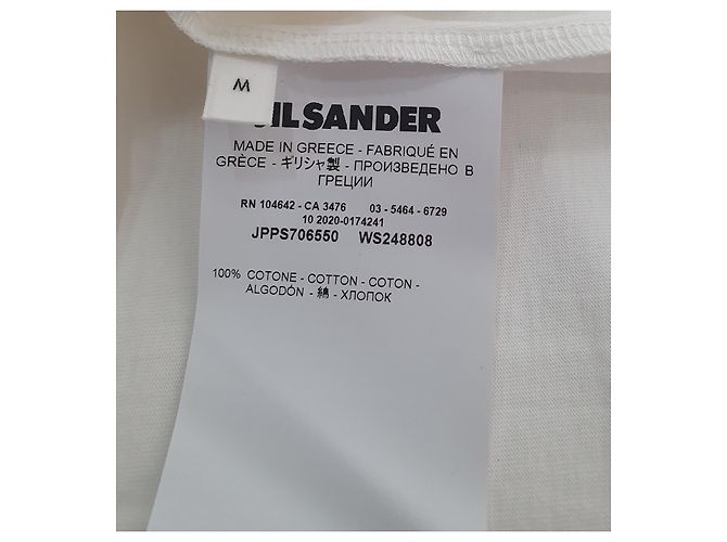 Camiseta Jil Sander blanca de algodón M Blanco - vista 8