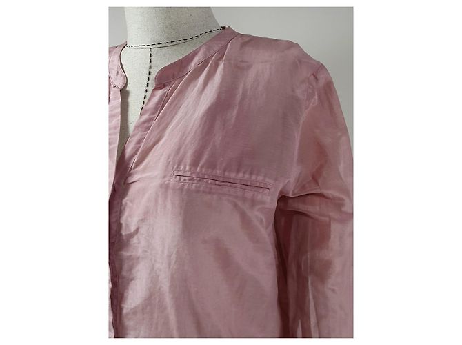 Hugo Boss Boss Orange Top de seda rosa - vista 4