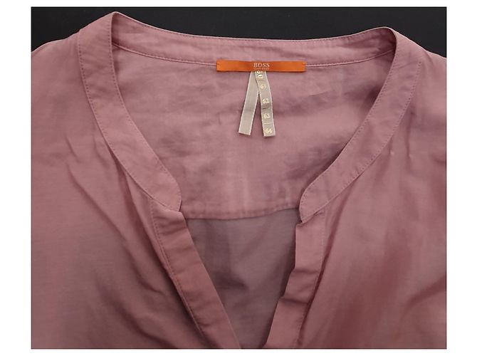 Hugo Boss Boss Orange Top de seda rosa - vista 5