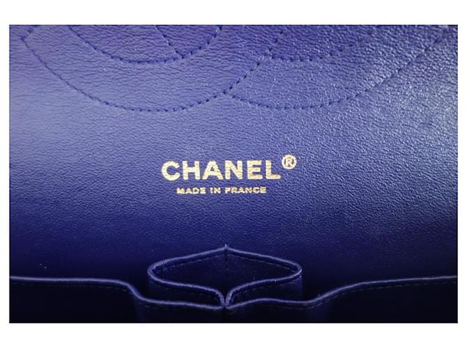 Borsa Chanel Classic chevron Blu - vista 5