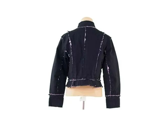 *Marc Jacobs Giacca Fodera Motivo A Righe Taglio Donna Ripper Pera Commutazione E Nero x Argento x Rosa Cotone COTONE 100% - vista 2