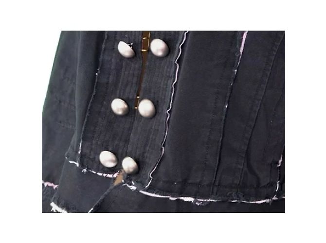 *Marc Jacobs Giacca Fodera Motivo A Righe Taglio Donna Ripper Pera Commutazione E Nero x Argento x Rosa Cotone COTONE 100% - vista 4