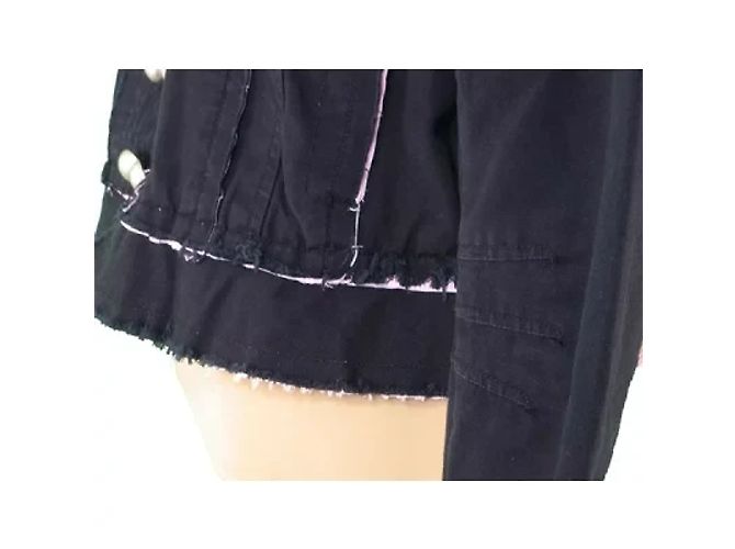 *Marc Jacobs Giacca Fodera Motivo A Righe Taglio Donna Ripper Pera Commutazione E Nero x Argento x Rosa Cotone COTONE 100% - vista 5