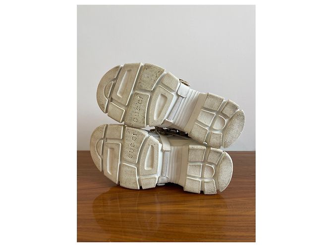 Gucci Flashtrek Sneaker Weiß Stoff Gummi - Ansicht 11