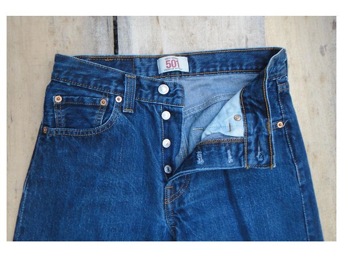 Levi's LEVIS 501 W 28 l32 (T 38) Azul - vista 8