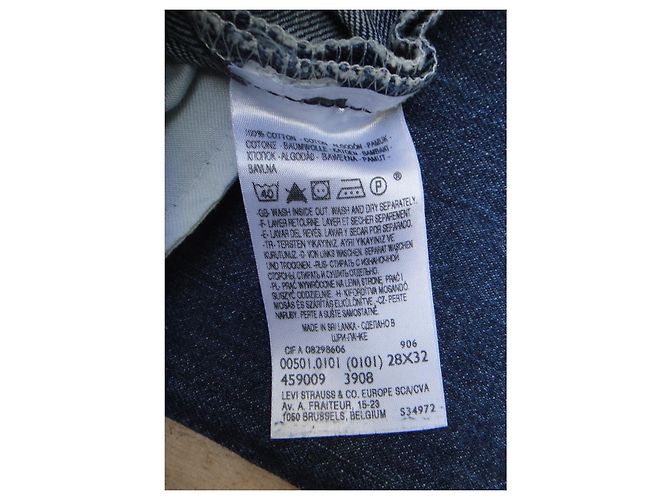 Levi's LEVIS 501 W 28 l32 (T 38) Azul - vista 9