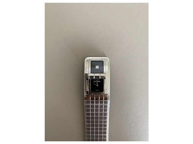 Chanel Code Coco Uhr aus Stahl mit Diamant Silber - Ansicht 2