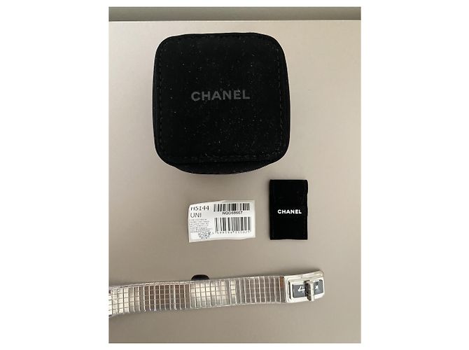 Chanel Code Coco Uhr aus Stahl mit Diamant Silber - Ansicht 5