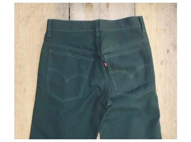 Levi's Typ Sta Prest Jeansgröße 39 Dunkelgrün - Ansicht 3