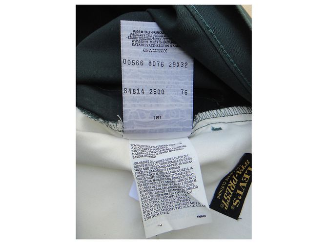 Levi's Typ Sta Prest Jeansgröße 39 Dunkelgrün - Ansicht 6