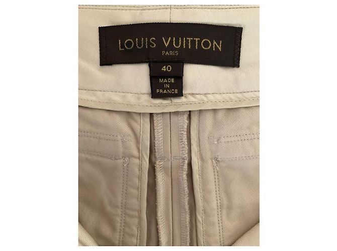 Shorts Bermuda Louis Vuitton Bege de Algodão - vista 3