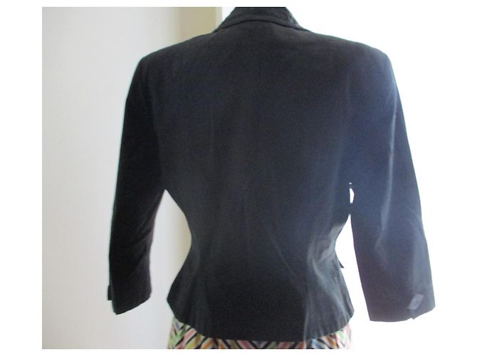 Paule Ka Kurze Jacke, Coton, Taille 38. Schwarz - Ansicht 3