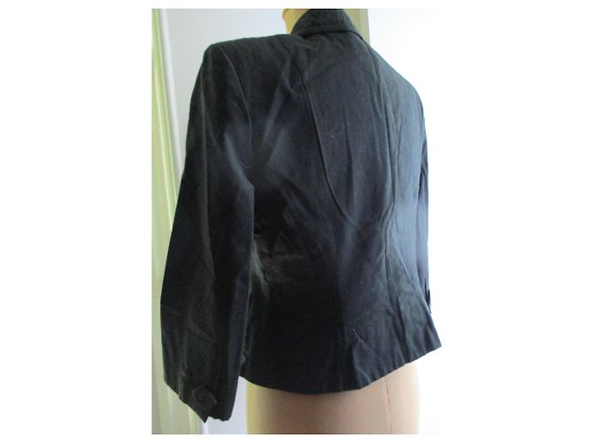 Paule Ka Kurze Jacke, Coton, Taille 38. Schwarz - Ansicht 4